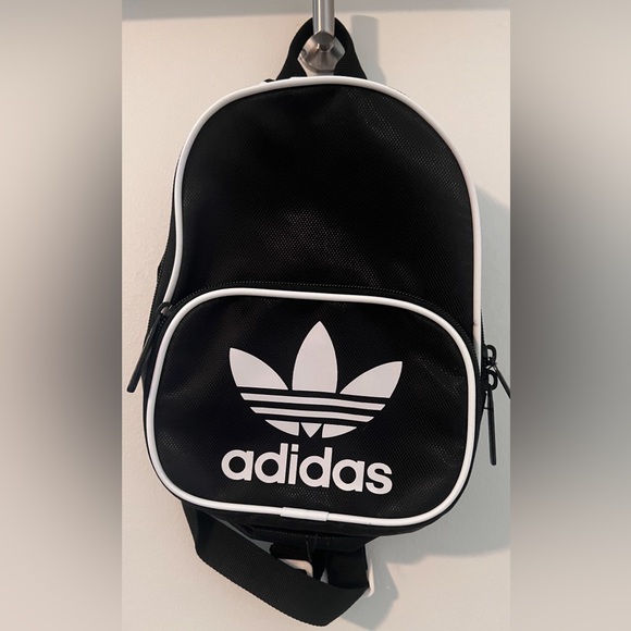 adidas Originals Handbags - ADIDAS Originals NWOT Women's Originals Santiago Mini Backpack, Black/White,
